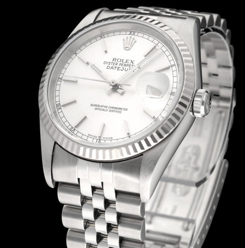 Relógio Rolex Datejust - Relógio 16234 em aço 58 Facettes ROL/DJ1/1383