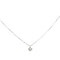 Колиe с централен диамант от бяло злато и диамант 0,24 ct 58 Facettes 39095
