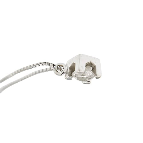 Колиe Колиe с централен диамант от бяло злато и диамант 0,24 ct 58 Facettes 39095