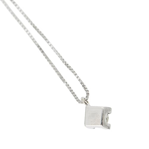 Колиe Колиe с централен диамант от бяло злато и диамант 0,24 ct 58 Facettes 39095