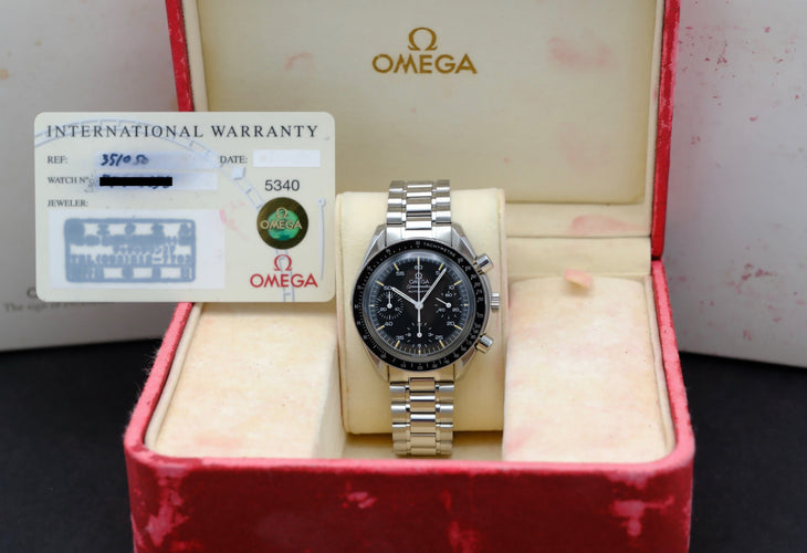 Омега Спийдмастър Reduced - Часовник 3510.50.00 от стомана 58 Facettes OMG/SPE/549
