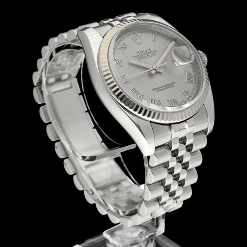 Montre Rolex Datejust - Montre automatique en acier 36 mm 58 Facettes ROL/DJ2/034