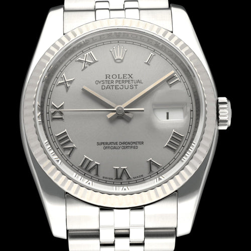 Montre Rolex Datejust - Montre automatique en acier 36 mm 58 Facettes ROL/DJ2/034