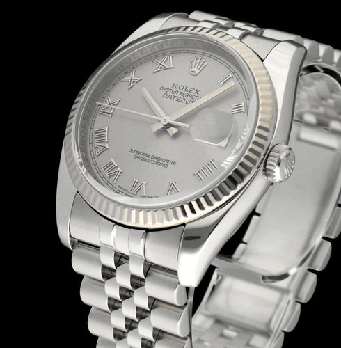 Montre Rolex Datejust - Montre automatique en acier 36 mm 58 Facettes ROL/DJ2/034
