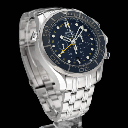 Ceas Omega Seamaster - Ceas Diver 300 M GMT din oțel 58 Facettes OMG/SEA/386