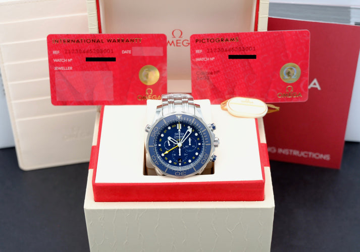 Ceas Omega Seamaster - Ceas Diver 300 M GMT din oțel 58 Facettes OMG/SEA/386