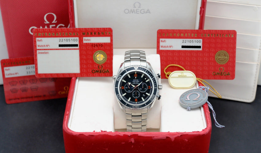 Hodinky Omega Seamaster Planet Ocean - Hodinky 2210.51.00 z oceli 58 Facettes OMG/SEA/352