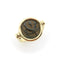 Ring 53 14K gold spinning ring with antique coin 58 Facettes A20087