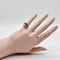 Anillo 51 Anillo con cierre italiano de oro de 18 quilates y rubíes 58 Facettes A20085