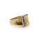 Anillo 51 Anillo con cierre italiano de oro de 18 quilates y rubíes 58 Facettes A20085