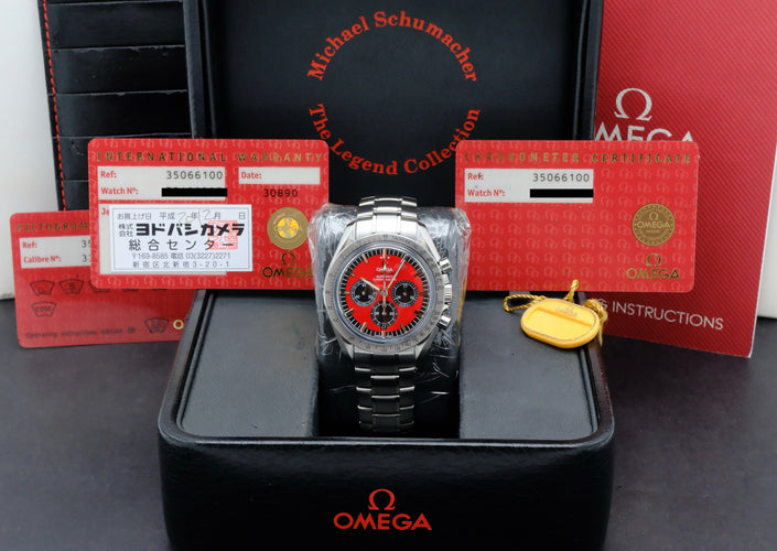 Omega Speedmaster Legend Schumacher horloge - Stalen horloge 58 Facettes OMG/SPE/578