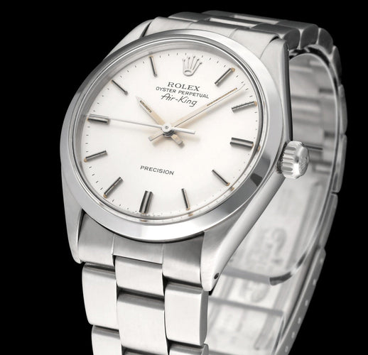 Relógio Rolex Air King Precision - Relógio 5500 em aço 58 Facettes ROL/AIK/223