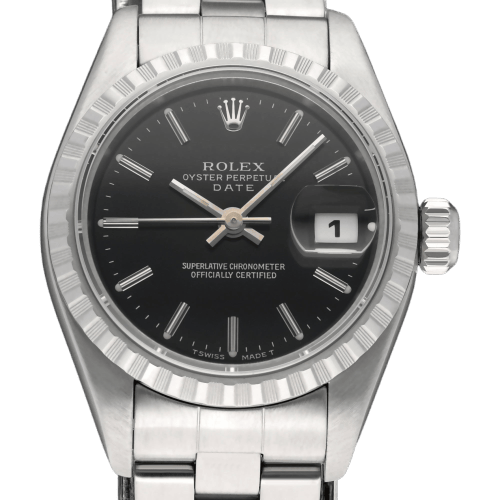 Rolex Oyster Perpetual Lady Date -kello - teräskello 58 Facettes ROL/LDJ/631