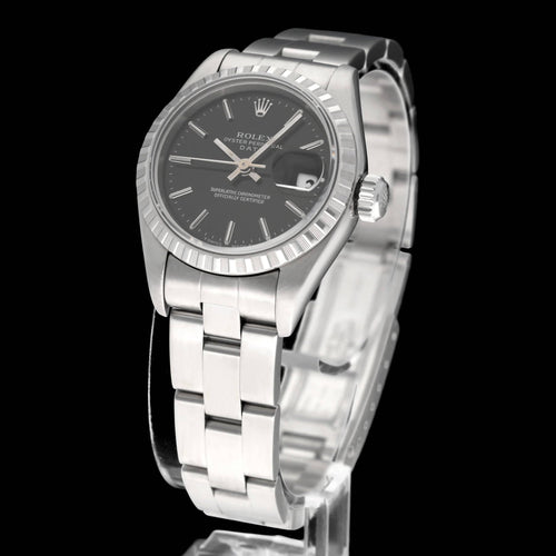 Rolex Oyster Perpetual Lady Date -kello - teräskello 58 Facettes ROL/LDJ/631