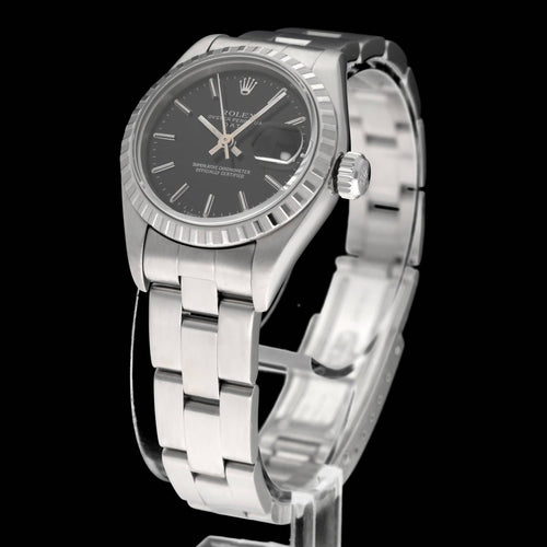 Rolex Oyster Perpetual Lady Date -kello - teräskello 58 Facettes ROL/LDJ/631