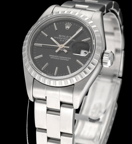 Rolex Oyster Perpetual Lady Date -kello - teräskello 58 Facettes ROL/LDJ/631