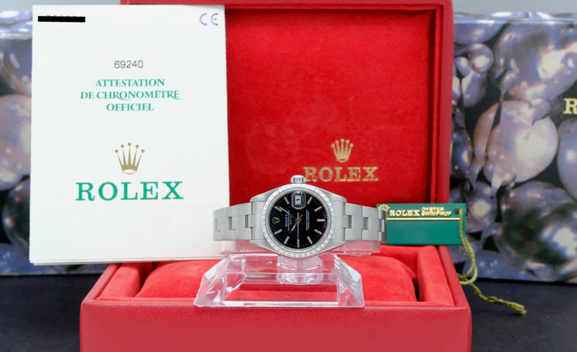 Rolex Oyster Perpetual Lady Date -kello - teräskello 58 Facettes ROL/LDJ/631