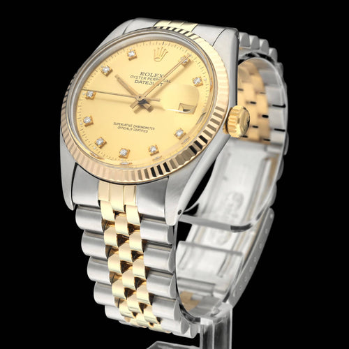 Rolex Datejust sat - Sat 16013G od zlata i čelika 58 Facettes ROL/DJ1/1374