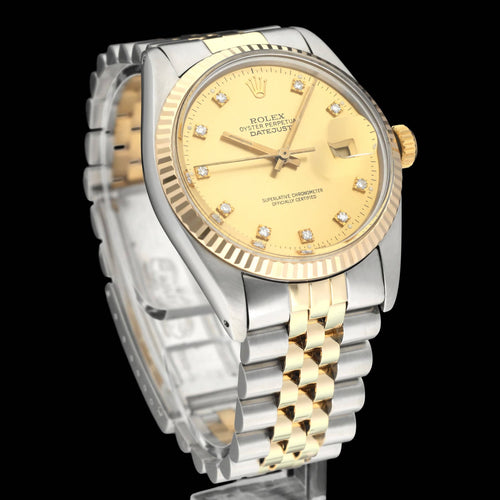 Rolex Datejust sat - Sat 16013G od zlata i čelika 58 Facettes ROL/DJ1/1374