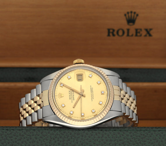 Rolex Datejust sat - Sat 16013G od zlata i čelika 58 Facettes ROL/DJ1/1374