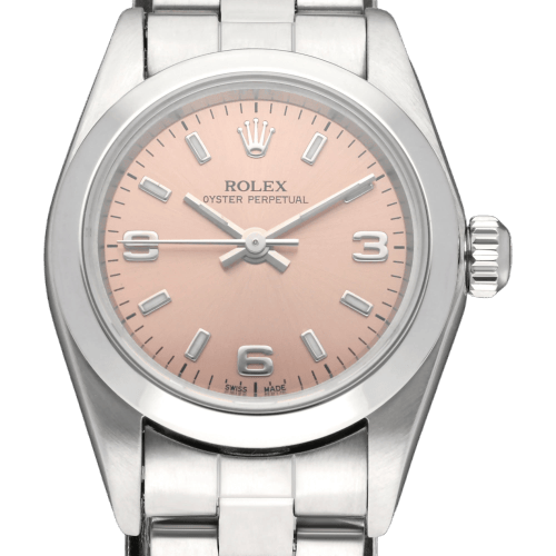 Rolex Oyster Perpetual-klocka - Lady 76080-klocka i stål 58 Facettes ROL/OOP/219