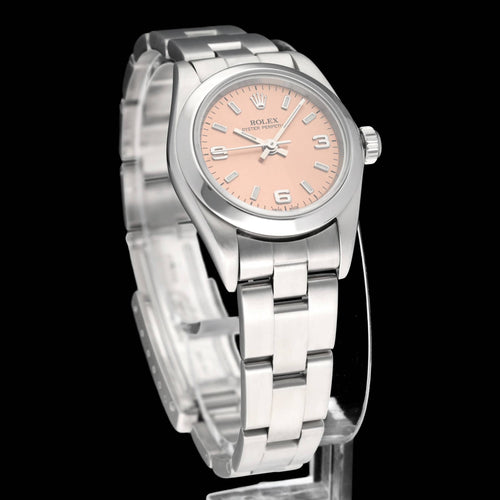 Rolex Oyster Perpetual-klocka - Lady 76080-klocka i stål 58 Facettes ROL/OOP/219