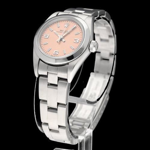 Rolex Oyster Perpetual-klocka - Lady 76080-klocka i stål 58 Facettes ROL/OOP/219