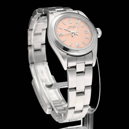 Rolex Oyster Perpetual-klocka - Lady 76080-klocka i stål 58 Facettes ROL/OOP/219
