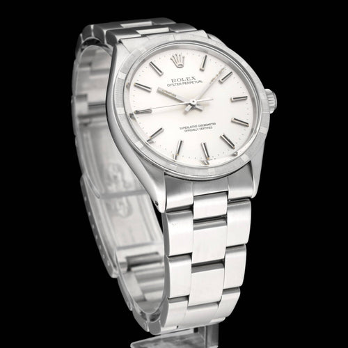 Rolex Oyster Perpetual ur - 34 mm ur i stål, 1972 58 Facettes ROL/OOP/220