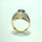 Ring i 18 karat gult guld, safir och diamanter 58 Facettes 260111