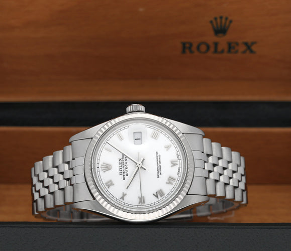 Orologio Rolex Datejust - Orologio 16014 in acciaio 58 Facettes ROL/DJ1/1350