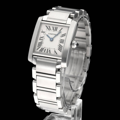 手表 Cartier Tank Française - 2384 型钢制手表 58 Facettes CRT/TNK/008