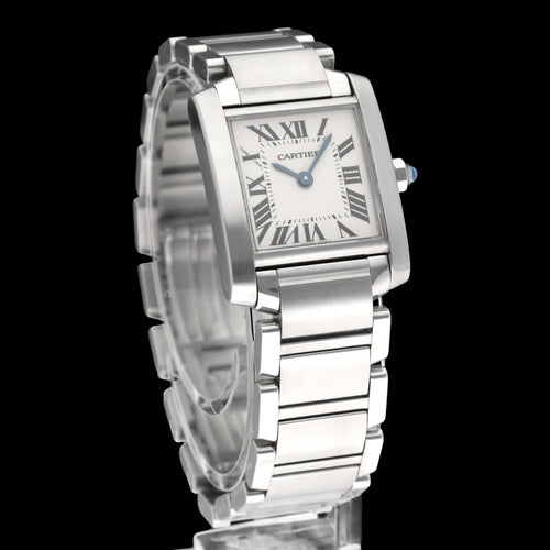 手表 Cartier Tank Française - 2384 型钢制手表 58 Facettes CRT/TNK/008
