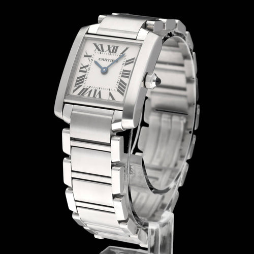 手表 Cartier Tank Française - 2384 型钢制手表 58 Facettes CRT/TNK/008