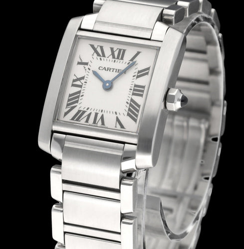 手表 Cartier Tank Française - 2384 型钢制手表 58 Facettes CRT/TNK/008