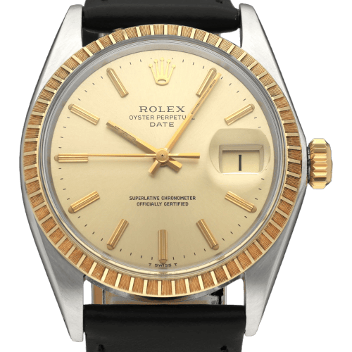 Часовник Rolex Oyster Perpetual Date - Часовник 1505 от злато и стомана 58 Facettes ROL/OPD/304