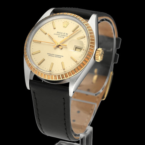 Часовник Rolex Oyster Perpetual Date - Часовник 1505 от злато и стомана 58 Facettes ROL/OPD/304