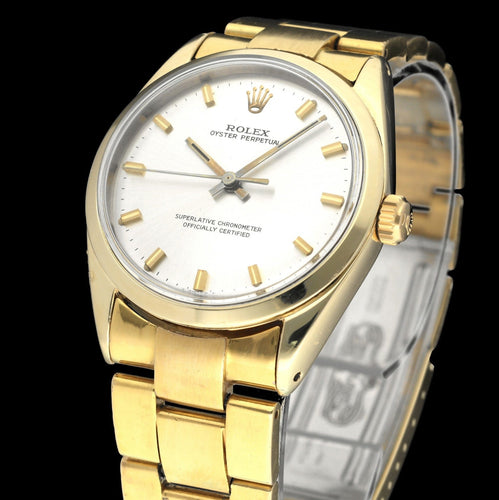 Relógio Rolex Oyster Perpetual - Relógio de 34 mm em ouro e aço 58 Facettes ROL/OOP/221