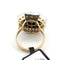 Bague 53 Bague en or jaune et blanc 18 kt avec diamants 58 Facettes 299/26 D