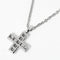Collier Bvlgari - Collier Croce en or blanc 18K et diamants pavés 58 Facettes bbs0qdjdva