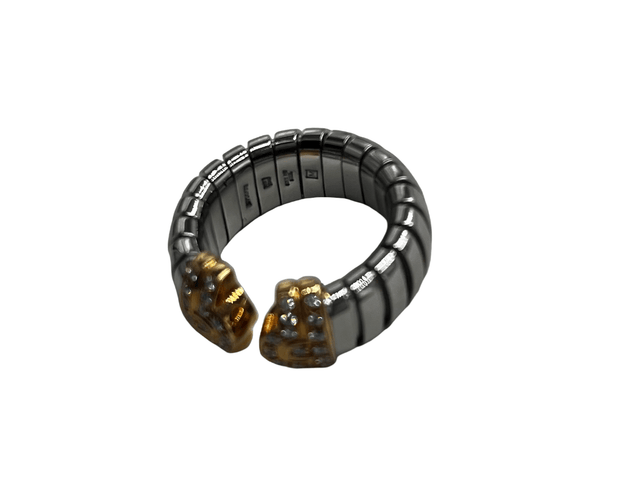 Bague Bvlgari - Bague Tobugas en or et acier avec diamants 58 Facettes jj123ed2zm