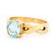 Bague 54.5 Bague en or 18k avec aigue-marine 58 Facettes C55F3438342149E987E65848C1D769E4
