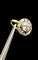 Bague 56 Anello Halo - Bague en or jaune avec diamant central 2,30 ct 58 Facettes