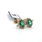 Boucles d'oreilles Boucles d’oreilles - or jaune avec émeraudes et diamants 58 Facettes 68/26 B