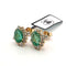 Boucles d'oreilles Boucles d’oreilles - or jaune avec émeraudes et diamants 58 Facettes 68/26 B