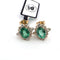 Boucles d'oreilles Boucles d’oreilles - or jaune avec émeraudes et diamants 58 Facettes 68/26 B