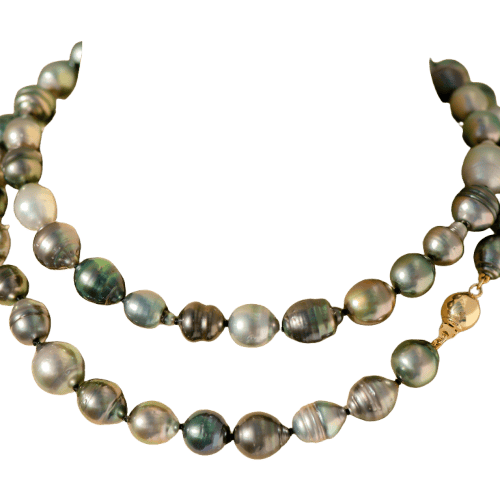 Collier Collier modulable en perles de Tahiti 9,5 mm 58 Facettes
