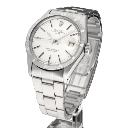 Montre Rolex Oyster Perpetual Date 1501 - Montre en acier, cadran Linen, 1970 58 Facettes ROL/OPD/274