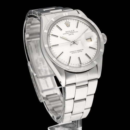 Montre Rolex Oyster Perpetual Date 1501 - Montre en acier, cadran Linen, 1970 58 Facettes ROL/OPD/274
