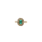Bague 54 Anello - Smeraldo et diamants en or jaune 58 Facettes